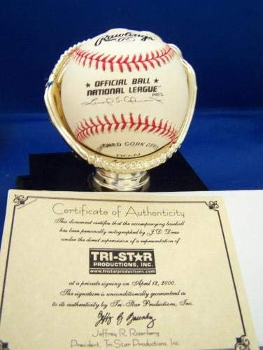 קרדינלים Red Sox JD דרו חתום Auto NL Baseball Tristar Product