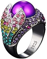 2023 חדש יהלומי כותרת יהלומי טבעת מלא מוגזם משובץ רטרו טבעת סגסוגת גבירותיי צבע טבעות נישואים