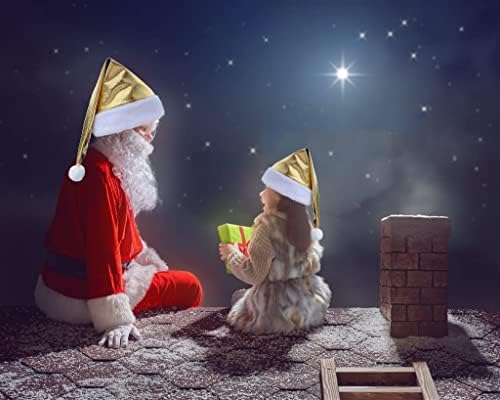 זהב חג המולד כובע, זהב סנטה כובע, עלה אדום חג המולד כובע למבוגרים ילדים ספקי צד חג המולד קישוטי חג