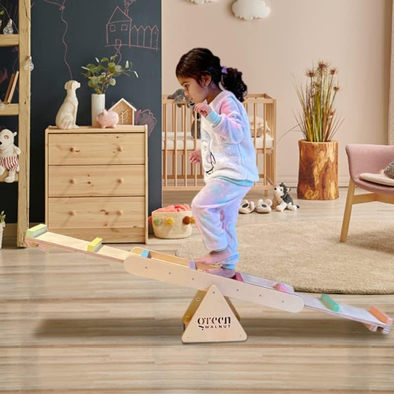 קרן איזון מקורה של Greenwalnut Beals and Seesaw, Play ציוד כושר לפעוטות, Teeter Sutter, Seesaw