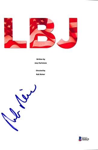 Rob Reiner אותנטי חתום LBJ Script Covic