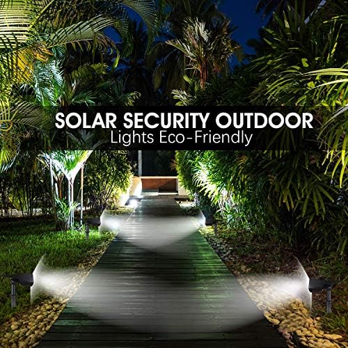 WBM Smart Solar Spot Fures Outdoor, IP65 אטום 20 נוריות LED נוף סולארי זרקורי נוף, אורות קיר מופעלים