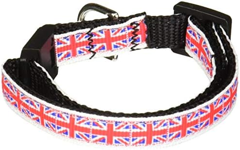 מיראז 'מוצרים לחיות מחמד רעפים איחוד ג' ק בריטניה דגל ניילון סרט צווארון עבור חתול
