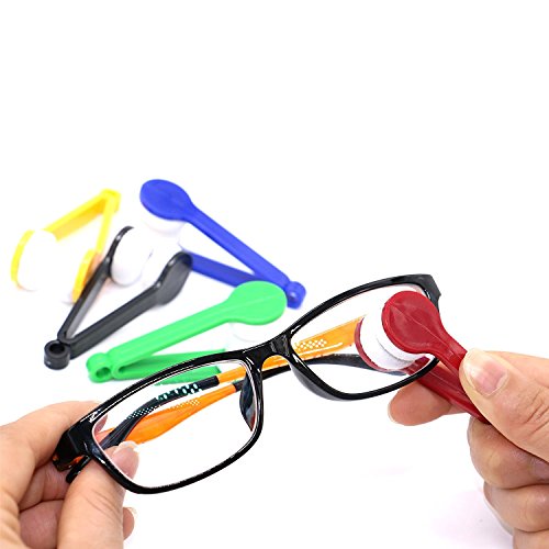12 יחידות מיני שמש משקפיים משקפיים מיקרופייבר מנקה רך מברשת ניקוי כלי מיני מיקרופייבר משקפיים
