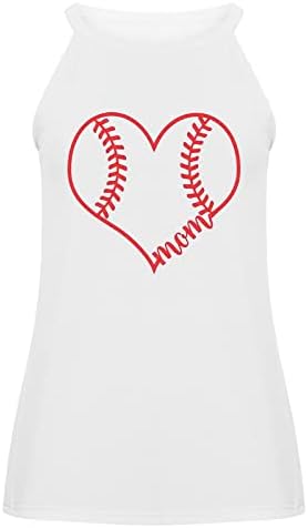 גופיות טנק לנשים 2023 חולצות בייסבול בייסבול בייסבול רוסבל גרפי חמוד טוניקה חוף מזדמן טוניקה