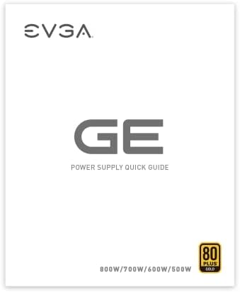 EVGA 600 GE, 80 פלוס זהב 600W, מצב אקו, אחריות לחמש שנים, אספקת חשמל 200-GE-0600-V1