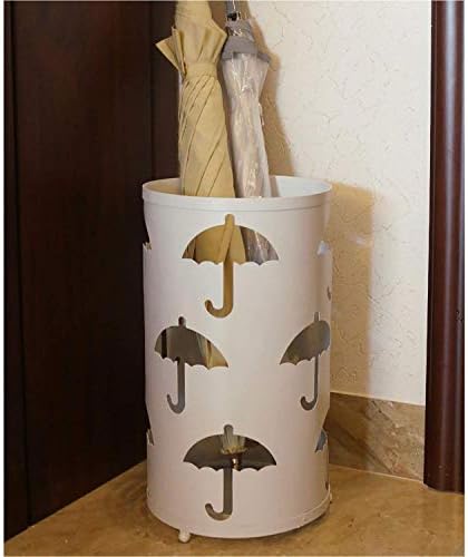 דוכני מטריית פאייפה, עמדת מטריות עם דפוס חלול עגול, מטריית מתכת עמידה אטומה למים ועמידה חלודה עבור מחזיק