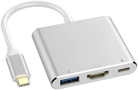 USB C ל- HDMI מתאם Multiport, סוג C ל- HDMI 4K 30Hz ממיר AV Multiport עם USB 3.0 PORT MAC HDMI