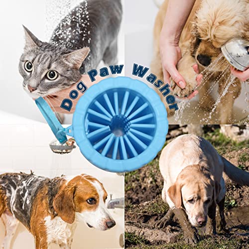 מנקה כפות כלבים-מכונת כביסה כפות, מנקה כפות 2 ב -1 לכלבים עם מגבת מתאים לכלבים וחתולים