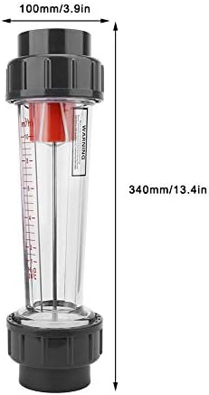 מד זרימת נוזלים של וולפונט LZS-40 ABS צינור פלסטיק סוג זרימת זרימה נוזלית מכשירי מדידה 1-10m3/שעה,