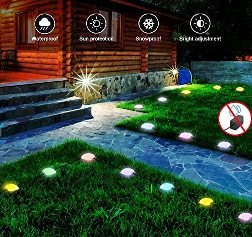 Cosoway LED חכם אורות קרקע חיצוניים, מסלול LED חכם אור חכם אורות גן אורות מדשאה אורות חצר, בקרת אפליקציות