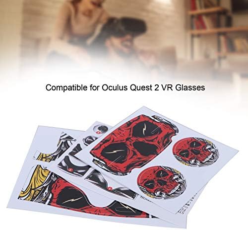 מדבקות משקפי VR Gowenic, PVC VR משקפיים אוזניות אוזניות מגן, ערכת כיסוי עור, ציוד הגנה, עבור Oculus Quest
