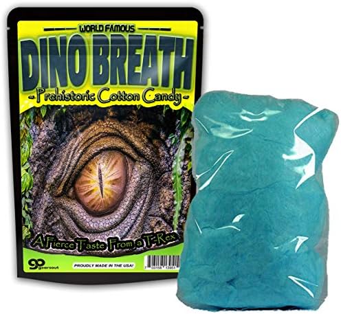 Gearsout Dino Breath Cotton Candy Candy גלוטן חינם ממתקים כחולים מגניבים רעיונות לדינוזאור לילדים גרביים