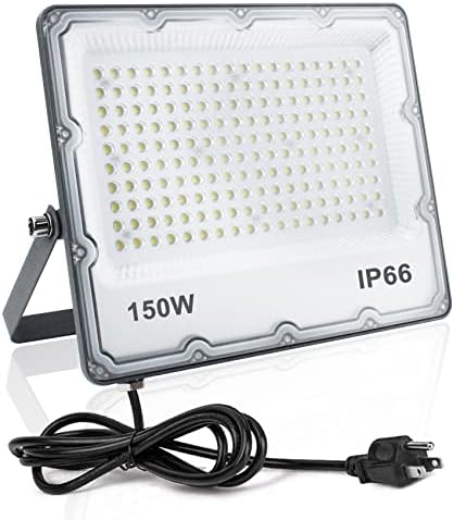 Indmird 150W LED שיטפון אור שיטפון, אורות אבטחה חיצוניים גופי אורות קיר נוף 6500K 15000LM תאורה,