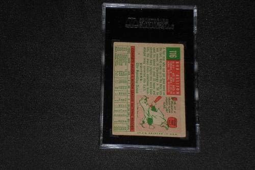 בוב אליסון 1959 טופס טירון חתום על כרטיס חתימה מס '116 SGC Slabped Table! - כרטיסי חתימה של בייסבול
