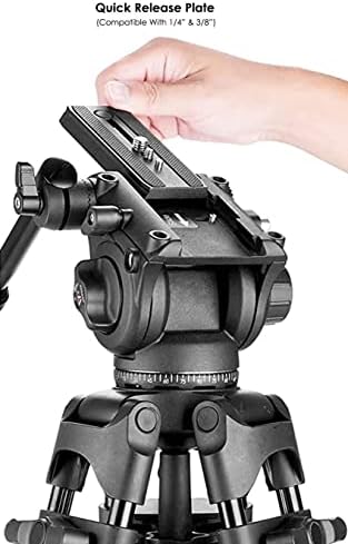 אלומיניום קוואד צינור מקצועי 72 חצובה עבור Sony Handycam