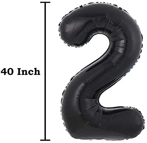 40 אינץ ג ' מבו שחור 21 מספר בלוני עבור 21 יום הולדת קישוטי הליום בלוני ספקי צד להשתמש אותם