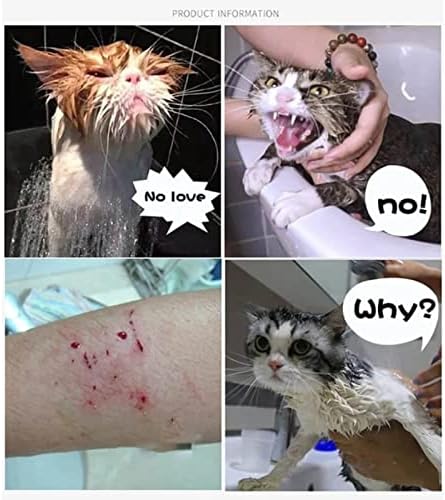 מוסדר רב תכליתי חתול כביסה מקלחת רשת שקיות, חתול טיפוח תיק מתכוונן לחיות מחמד מקלחת נטו, חתול