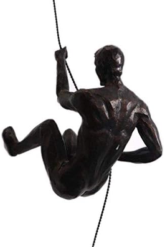 פסל פסל פסל של חיה של Liushi פסל פסל צעצוע ייצור ייצור מכות רוח של גברים מטפסים לקיר הסרט תלוי