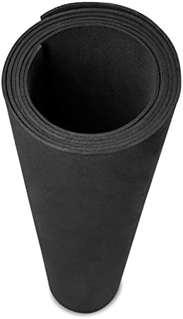 גליל גיליונות קצף של EVA שחור, Craft Eva Foam Cosplay - גיליונות גדולים 19.6 x 59 - 2 ממ בעובי - צפיפות גבוהה