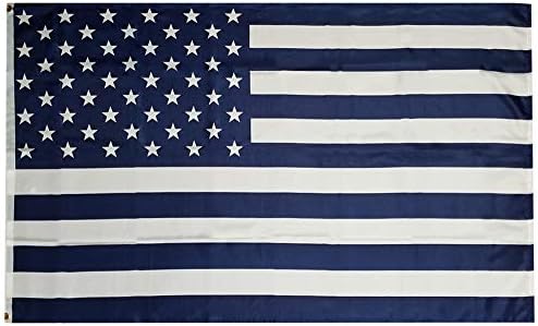 3x5 כחול לבן ארהב 50 כוכב אמריקאי 100D ארוג דגל ניילון ארוג 5x3 דגל באנר