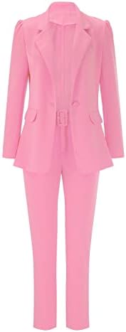 מעילי בלייזר לנשים 2023 תלבושת אופנה אימון שמלת בלייזר שני חלקים חליפה משרדית עסקית חליפת בלייזר מזדמנים