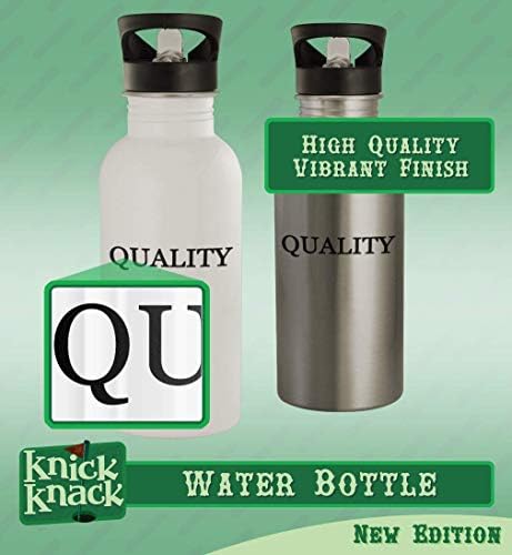 מתנות Knick Knack motley - 20oz hashtag נירוסטה בקבוק מים חיצוני, כסף