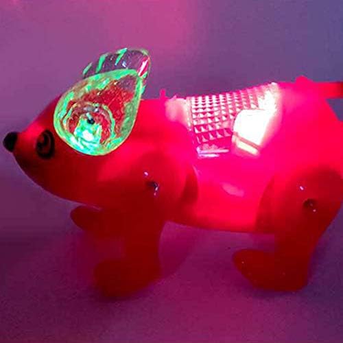 Luwsldirr מוסיקה חמודה LED LED מוסיקה חיה חזירה עם רצועה ילדים אינטראקטיביים צעצוע אקראי צבע