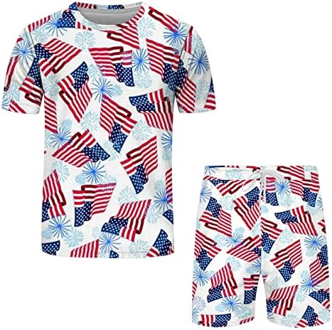 BMISEGM MENS LEST חולצות רזה מתאימות ליום העצמאות לגברים דגל אביב קיץ פנאי אנשי ספורט חליפות פורמליות