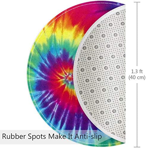 Heoeh צבע עניבה צבעוני, לא שפשפת שטיחי שטיחים שטיחי שטיחים בגודל 15.7 אינץ