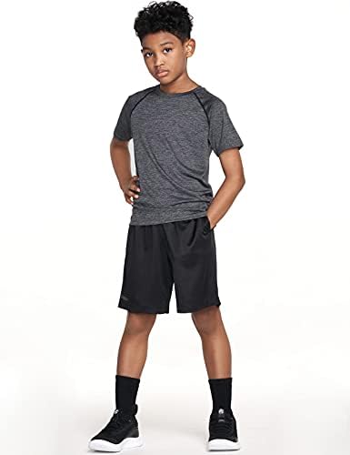 TSLA 1 או 2 חבילה לילדים חולצות נוער, חולצות אימון ספורט כושר יבש, מגניב, חולצות טריקו של שרוול
