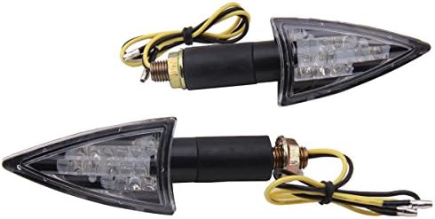 מוטורטוגו שחור ארוך גזע הפעל אותות הוביל אורות מהבהב אינדיקטורים תואם עבור 2011 קוואסאקי נינג ' ה 250