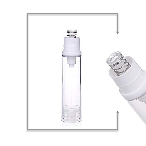 10 יחידות משאבה חסרת אוויר לבקבוק לבקבוק ריק קרם ואקום פלסטיק בקבוקי מכולות ברורות קוסמטיקה