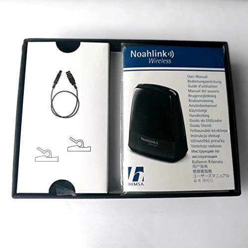 Noahlink אלחוטית Bluetooth מכשירי שמיעה, מכשיר תכנות של מכשיר שמיעה שחור