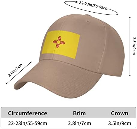 ניו מקסיקו זיה סמל סמל מבוגרים כובע בייסבול כובע בייסבול לנשים כובע גבר מתכוונן אבא