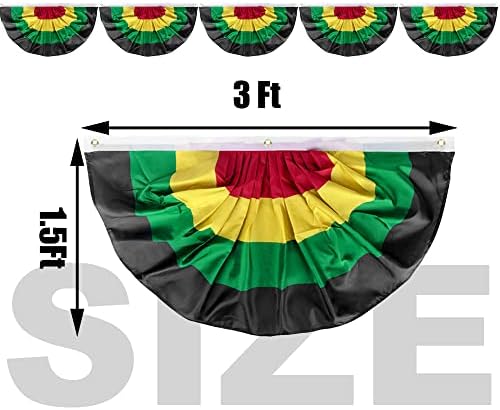 1.5 על 3 רגל דגל מאוורר גבתון יוני-5 מארז דגל גבתון קפלים באפריקה אמריקה באנר ליום העצמאות