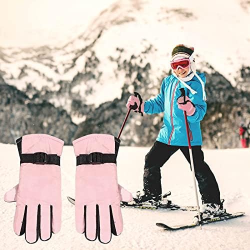 ילדים חורף כפפות עמיד למים בנים ובנות עמיד למים שלג כפפות חיצוני חם סקי כפפות חיצוני חם פיצול אצבע