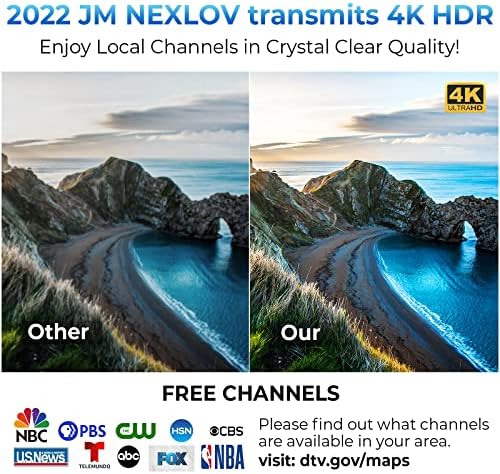 אנטנת טלוויזיה - מוגבר HD דיגיטלי אנטנת טלוויזיה מקורה 380+ מיילים לטווח ארוך - תואם 4K 1080p טלוויזיה