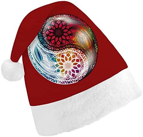יין יאנג חמניות סמל חג המולד כובעי בתפזורת מבוגרים כובעי חג המולד כובע לחגים חג המולד ספקי צד