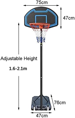 חיצוני מתכוונן גובה קרש גב מערכת כדורסל סטנד נייד כדורסל חישוק נטו מערכת על גלגלים אידיאלי לילדים נוער