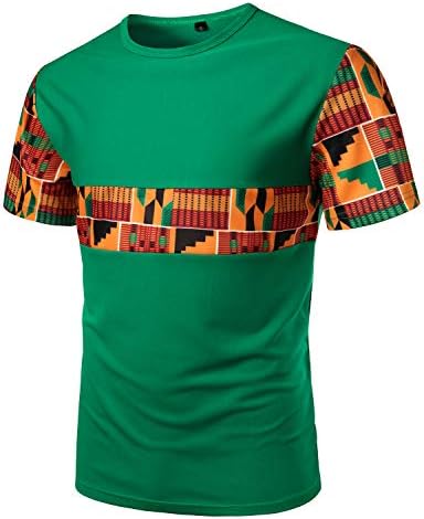 חולצת טריקו מודפסת של Lucmatton Men's African Throct