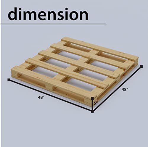 טפטון, משטחי עץ 4 כיוונים, קל לשימוש מסחרי, מורכב לחלוטין, מבנה יציב חזק, 10 יח ', 48 x 48, גימור עץ