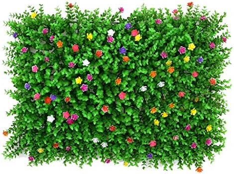 Ynfngxu פרחים קיר צמח מלאכותי לחיצוניות או מקורה, גינה, חצר אחורית או קישוט בית 40x60 סמ