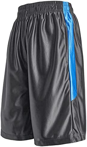 GARY COM 4 חבילה מכנסי כדורסל לגברים מכנסי כושר אימון אתלטי אתלטי מכנסיים קצרים יבש מהיר עם כיסים עמוקים ומותניים