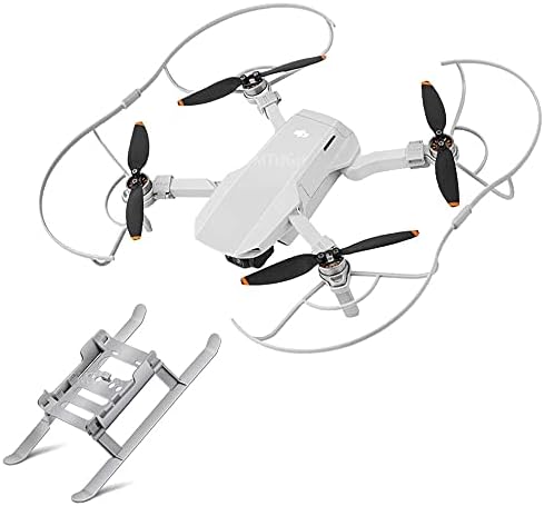 שומר מדחף עבור DJI Mini 2 / Mavic Mini Drone +רגל ציוד נחיתה 360 ° מגן מדחף להב בטיחות