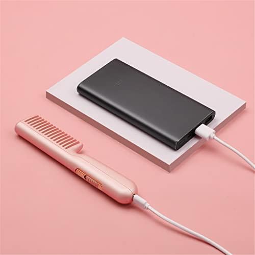 LXXSH ניידים מחליק שיער מסרק USB טעינה שלילית יון שיער טיפוח שיער רב -פונקציונלי סטיילינג סטיילינג חם