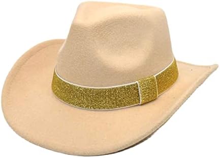 כובעי פדורה צמר של גברים ונשים כובעי פדורה לצמר לנשים עם כובע עיצוב עם שוליים וגודל כובע קאובויס