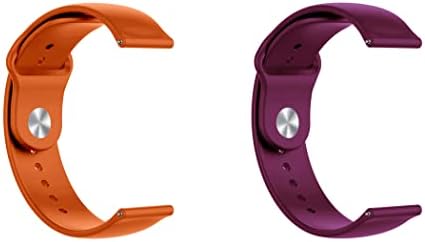 רצועת שעון מהירה מהירה של צעד תואם עם LG G Watch R Silicone Watch Strap עם נעילת כפתור, חבילה של 2