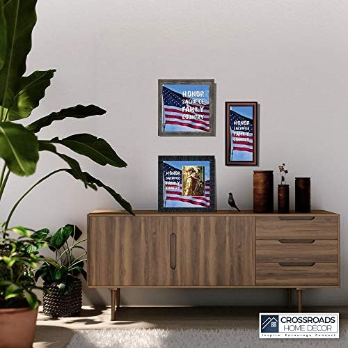 Crossroads Home Décor Freedom Calls, מסגרת תמונה צבאית אישית, 6598b