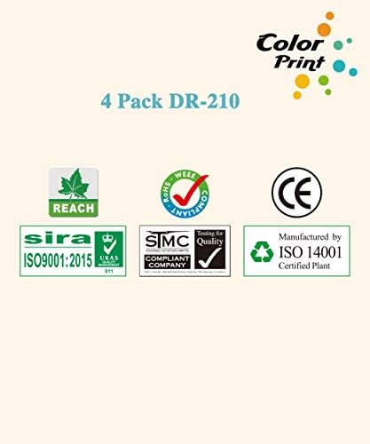4-חבילה תואמת דלפסת צבעוני DR210CL החלפת יחידת תוף לאח DR-210 DR-210CL עבור DCP-9010CN HL-3040CN HL-3045CN